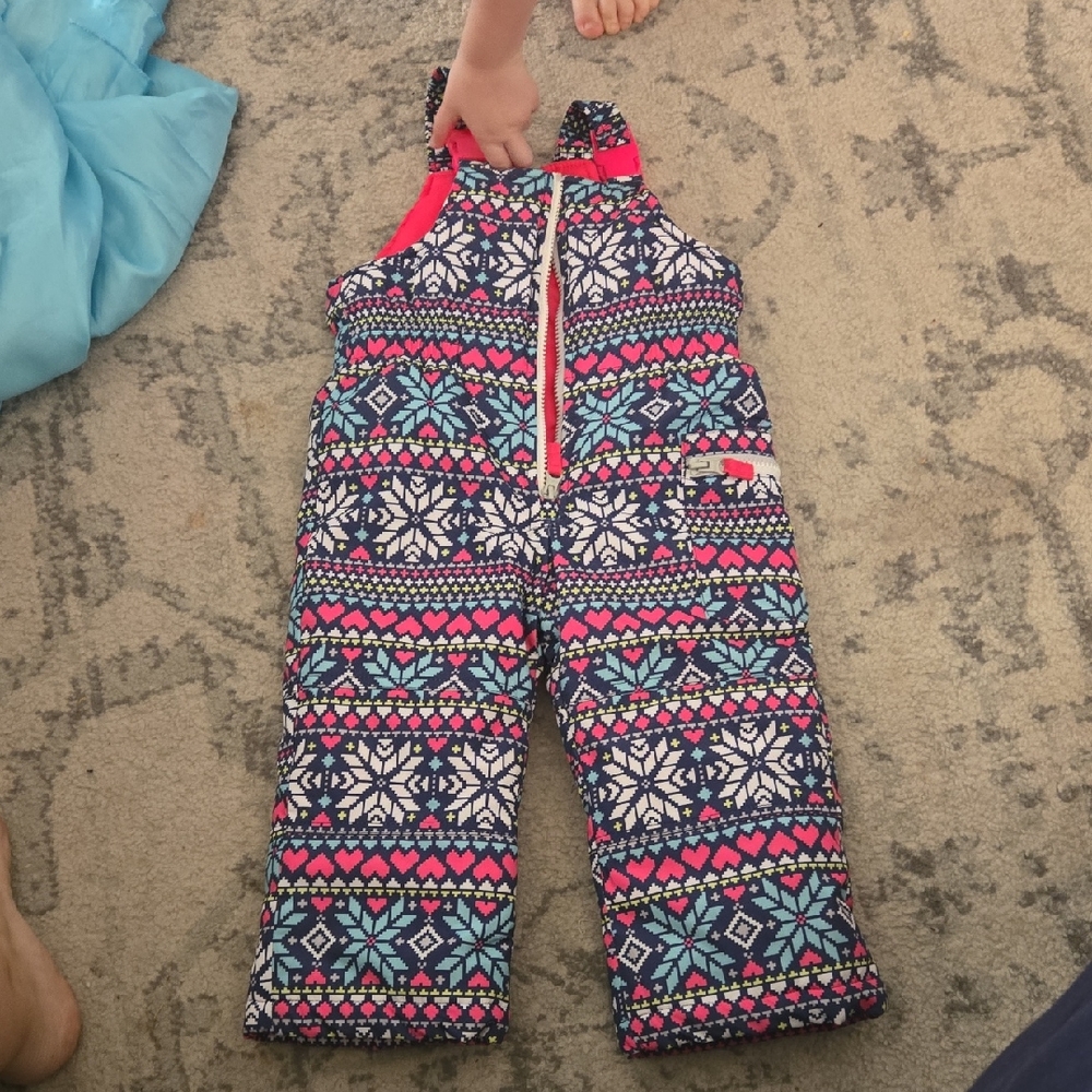 Carter's Colorful Patterned Jumpsuit - Pink, Blue, White